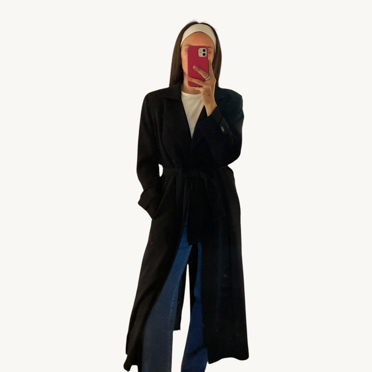 Vintage Black Trench