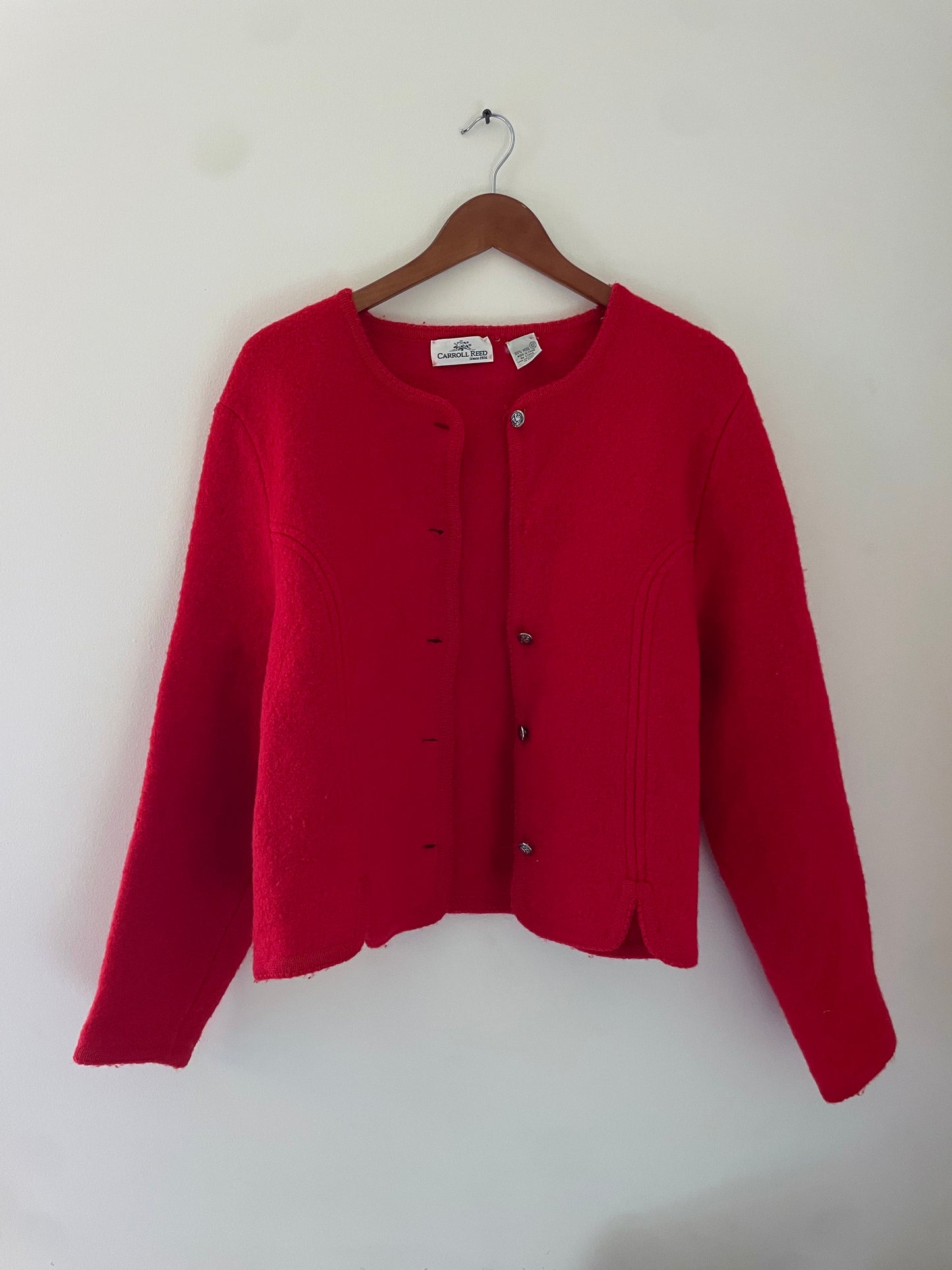 Vintage Carroll Reed Wool Cardigan