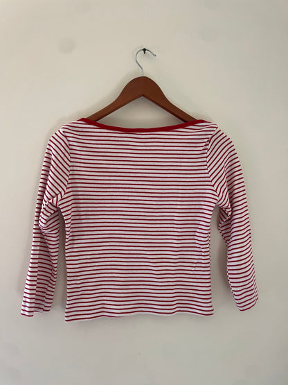 Red Striped Cotton Tee