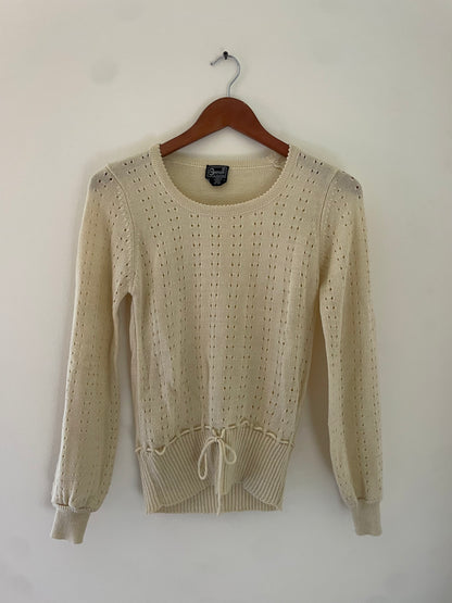 Vintage Tie Waist Sweater