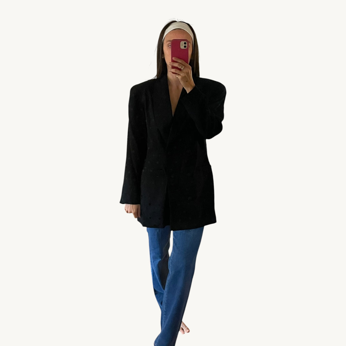 Vintage Polka Dot Blazer